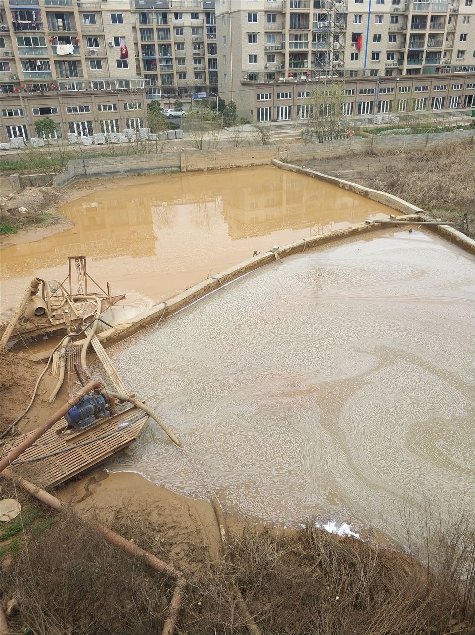 林甸沉淀池淤泥清理-厂区废水池淤泥清淤